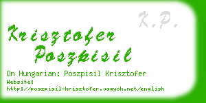 krisztofer poszpisil business card